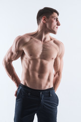 Fototapeta premium Perfect male body-athlete