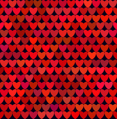 hearts, rainbow, seamless pattern. Vecror