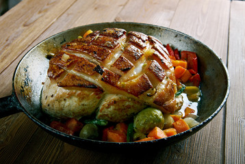 Roast pork with crackling
