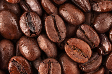 Brown coffee beans