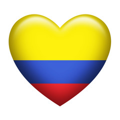 Colombia Insignia Heart Shape