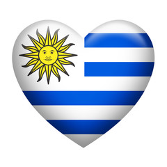 Uruguay Insignia Heart Shape