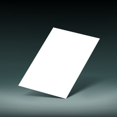 White sheet of paper