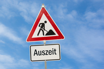 Schild 77 - Auszeit