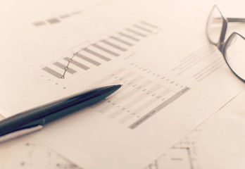 Business report and charts