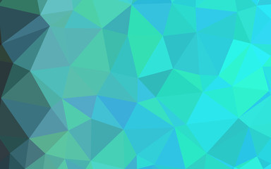 Abstract 3D Simple geometric origami 
 blue monochrome and background