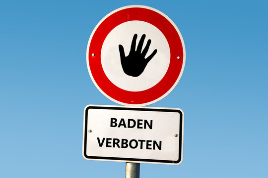Schild 51 - Baden verboten