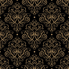 Curly seamless pattern
