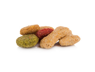 dog food isolated on white background