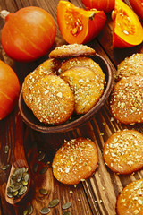 Homemade pumpkin cookies