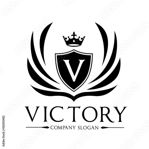 victory logo crest logo hotel logo king logo crown logo vector logo