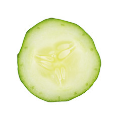 Cucumber on white background