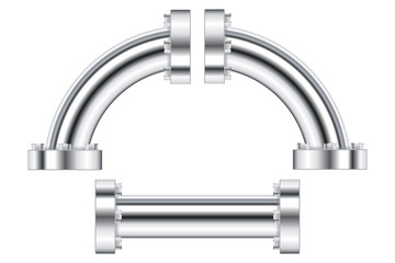 Water pipes with flange.