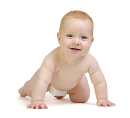 smiling cute baby