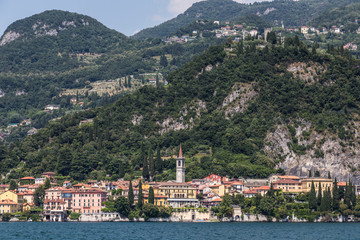 Lake side village of Varenna on lake como, Italy