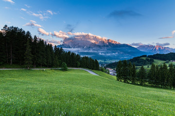 Fototapeta na wymiar Alpes mountain Dolomites. Italy