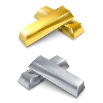 Golden and silver bars