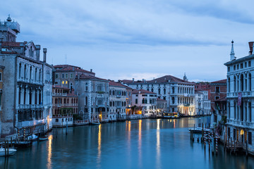 Fototapeta na wymiar Grand Canal in Venice, Italy at sunrise