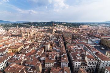 View of the Cathedral Santa Maria del Fiore in Florence, Italy