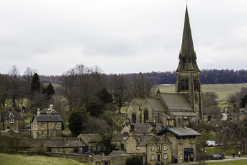 Church and Edensor village, Chatsworth