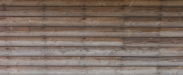 Fototapeta premium Brown wood plank wall texture background