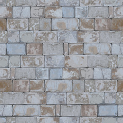 Südländische Backsteinmauer