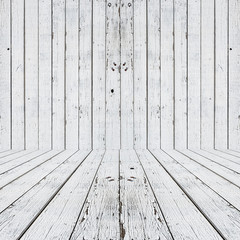 White wood plank floor texture background