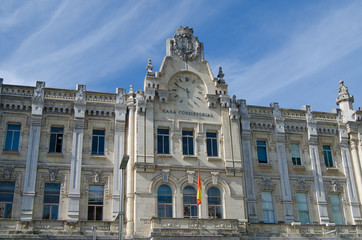 Fototapeta na wymiar Casa Consistorial. Santander Cityhall