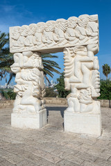 Statue of Faith at Abrasha park in Jaffa, Tel Aviv, Israel