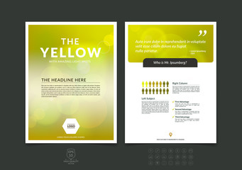 Abstract business brochure, flyer and cover design layout templa
