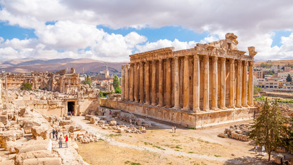 Bacchus temple in Baalbek, Lebanon - obrazy, fototapety, plakaty