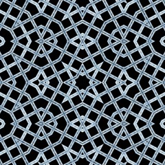 Seamless metallic oriental pattern on mosque gate