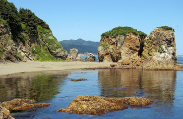 Bay Cape Giant, Sakhalin Island , Sea of Okhotsk, Russia