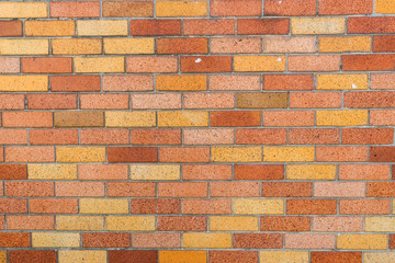 Red pattern brick wall texture and background.