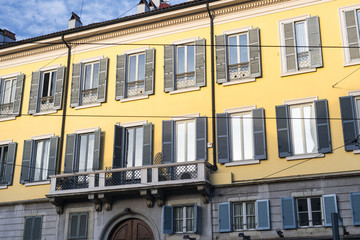 Fototapeta na wymiar Milan: historic palace