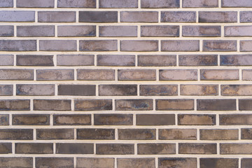 Gray pattern brick wall texture and background.