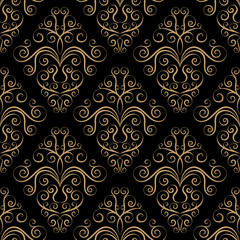 Curly seamless pattern
