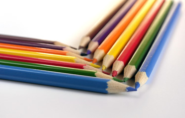 Abstract background from color pencils