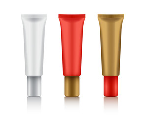 Cosmetic Packaging : Plastic Tube : Vector Illustration