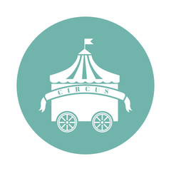 Fototapeta na wymiar Mobile circus icon