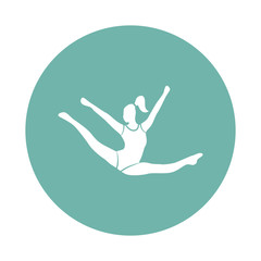Circus gymnast icon