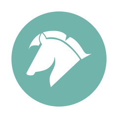  Horse muzzle in profile icon