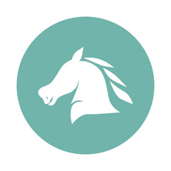  Horse muzzle in profile icon