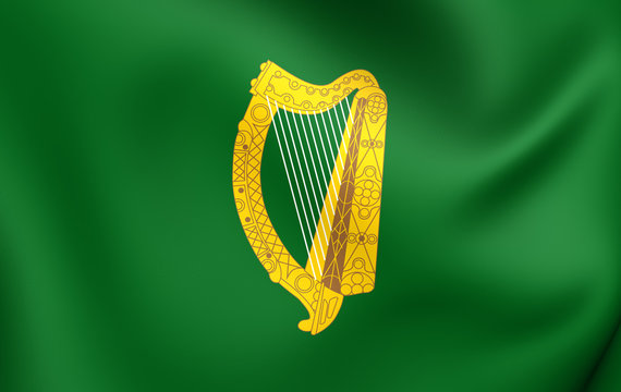 Flag of Leinster Province, Ireland.