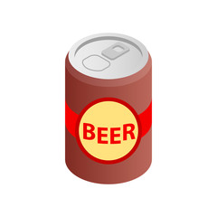 Beer can isometric 3d icon