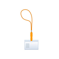 White identification card