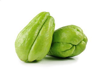 Chayote isolated on white background