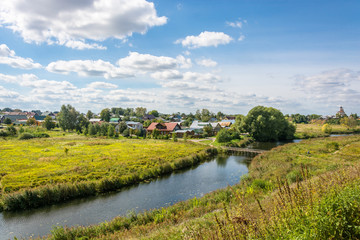 Obraz premium The river Kamenka in Suzdal.