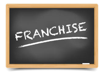 Fototapeta premium Blackboard Concept Franchise