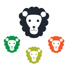 Circus lion icon